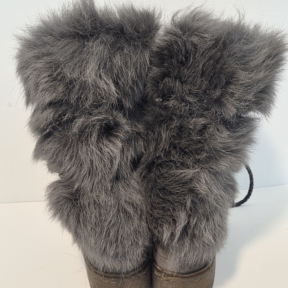 Frye Gail Shearling Tall Winter Boots Sz 7 - Picture 7 of 16